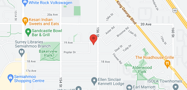 map of 16685 19 AVENUE